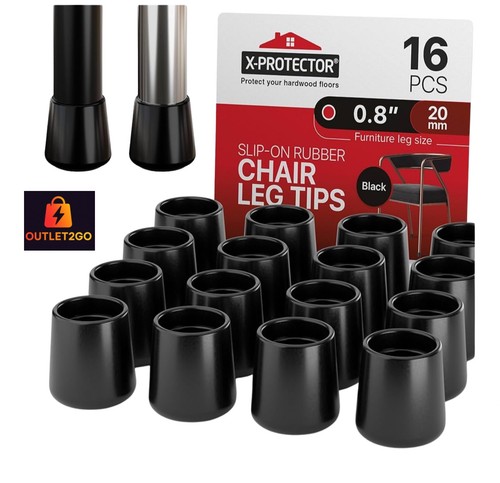 16pcs round chair leg caps - round,